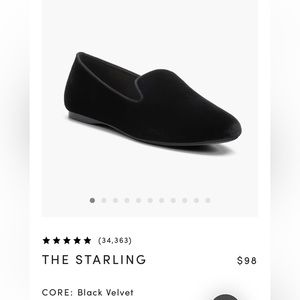 Birdies Black Velvet Slip-On Loafers